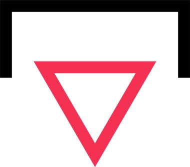 kullanıcı arayüzü yukarı ok simgesi, vektör illüstrasyonu