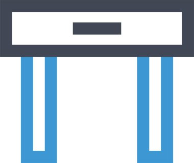 Masa başı öğrenmenin basit simgesi çevrimiçi eğitimi, vektör illüstrasyonunu öğren