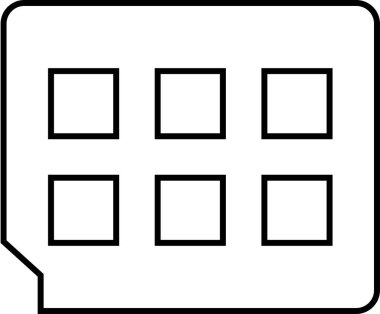 Web arayüzü simgesi, vektör illüstrasyonu