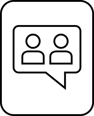 SMS ve Metin konuşma ikonu vektör illüstrasyonu