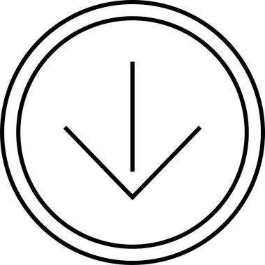 kullanıcı arayüzü ok simgesi, vektör illüstrasyonu