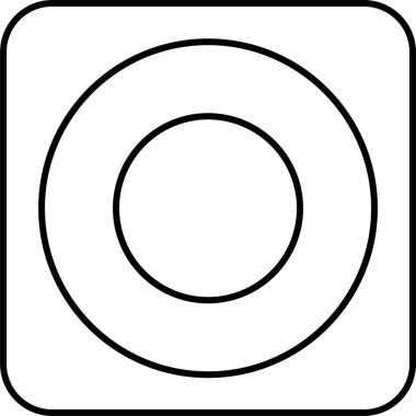 Soyut simge şablonu, vektör illüstrasyonu