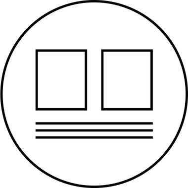 Web arayüzü simgesi, vektör illüstrasyonu