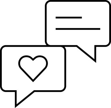 sohbet simgesi vektör illüstrasyonu 