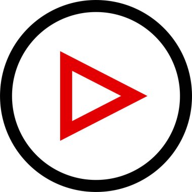 video simgesi, vektör illüstrasyonunu çal