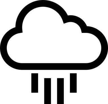 Bulut. Web simgesi basit tasarım