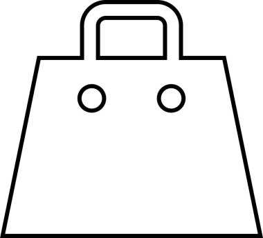 Basit e-ticaret konsepti simgesi, vektör illüstrasyonu