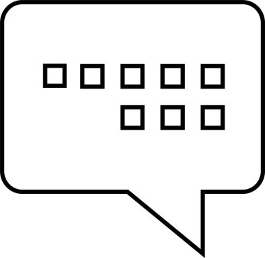 sohbet simgesi vektör illüstrasyonu 