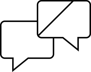 sohbet simgesi vektör illüstrasyonu 