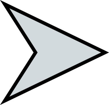 kullanıcı arayüzü ok simgesi, vektör illüstrasyonu