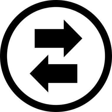 Etkinlik oklarının basit simgesi, vektör illüstrasyonu