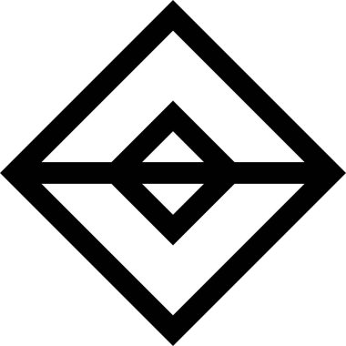 Soyut simge şablonu, vektör illüstrasyonu