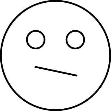 yüz simgesi, vektör illüstrasyonu 