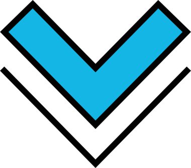 kullanıcı arayüzü ok simgesi, vektör illüstrasyonu