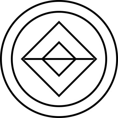 Soyut simge şablonu, vektör illüstrasyonu