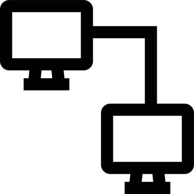 Bilgisayar. Web simgesi basit illüstrasyon