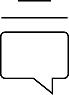 sohbet simgesi vektör illüstrasyonu 