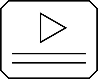 Web arayüzü simgesi, vektör illüstrasyonu