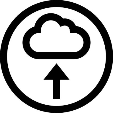 Bulut. Web simgesi basit tasarım