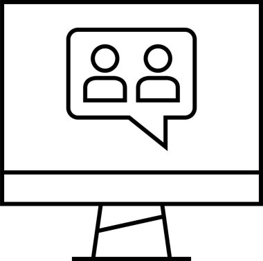 SMS ve Metin konuşma ikonu vektör illüstrasyonu