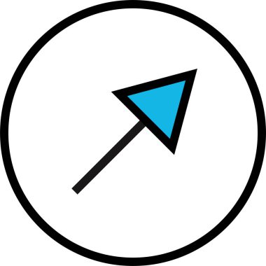 kullanıcı arayüzü ok simgesi, vektör illüstrasyonu