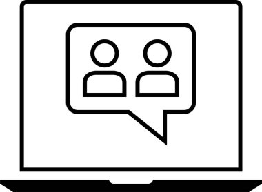 SMS ve Metin konuşma ikonu vektör illüstrasyonu