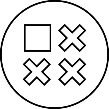 Soyut simge şablonu, vektör illüstrasyonu