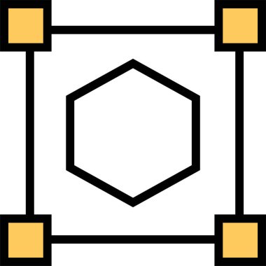 Soyut simge şablonu, vektör illüstrasyonu