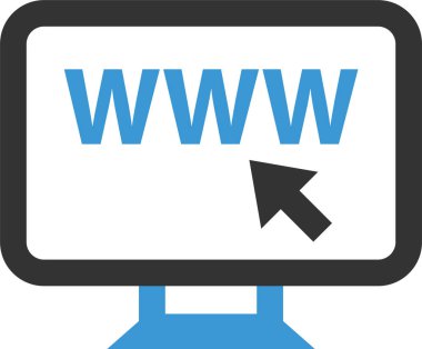 www web sitesi konsept simgesi, vektör illüstrasyonu