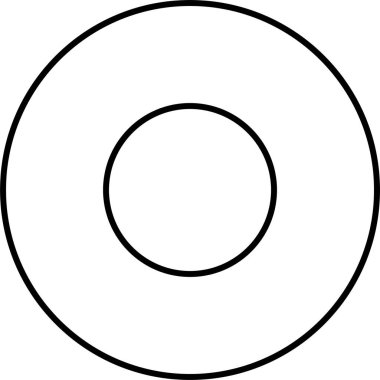 Soyut simge şablonu, vektör illüstrasyonu