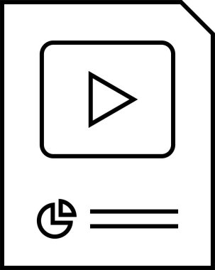 iş raporu, mali rapor simgesi, vektör illüstrasyonu