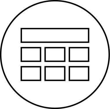 Web arayüzü simgesi, vektör illüstrasyonu