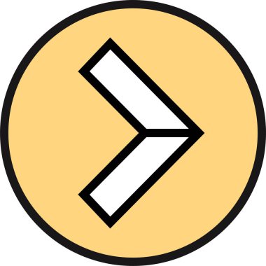 kullanıcı arayüzü ok simgesi, vektör illüstrasyonu