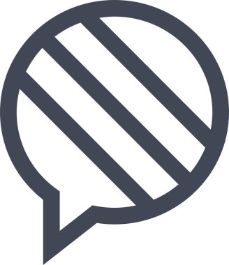 konuşma kabarcığı vektör çizimi