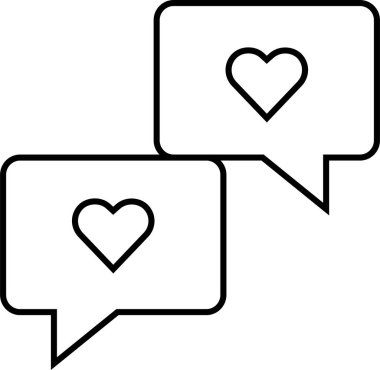 sohbet simgesi vektör illüstrasyonu 