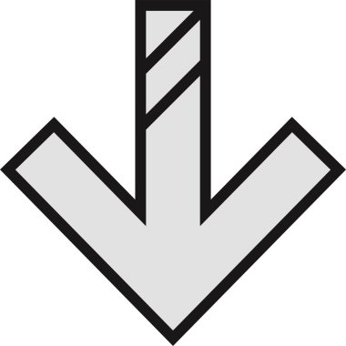 kullanıcı arayüzü ok simgesi, vektör illüstrasyonu