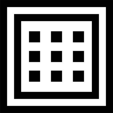 Soyut simge şablonu, vektör illüstrasyonu