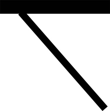 Basit satır simgesi, vektör illüstrasyonu