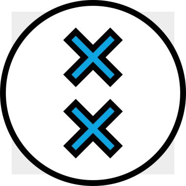 Soyut simge şablonu, vektör illüstrasyonu