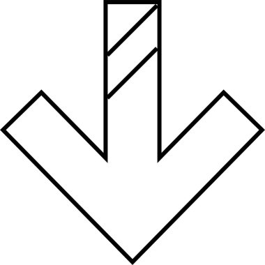 kullanıcı arayüzü ok simgesi, vektör illüstrasyonu