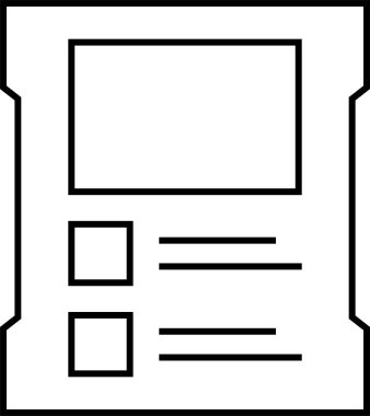 Web arayüzü simgesi, vektör illüstrasyonu