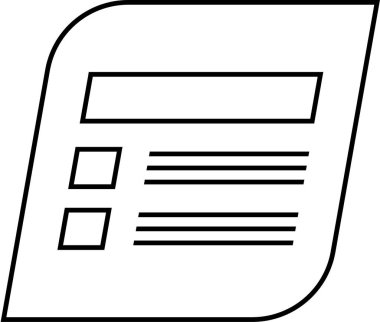 Web arayüzü simgesi, vektör illüstrasyonu