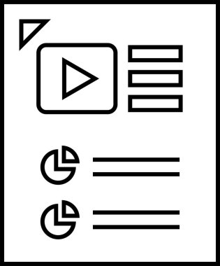 iş raporu, mali rapor simgesi, vektör illüstrasyonu
