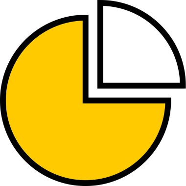 Pasta çizelgesi. Web simgesi