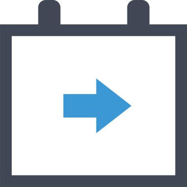 Takvim. Web simgesi basit tasarım