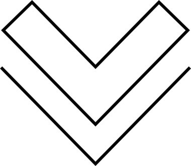 kullanıcı arayüzü ok simgesi, vektör illüstrasyonu