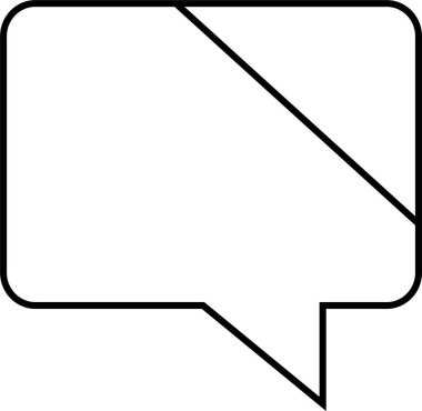 sohbet simgesi vektör illüstrasyonu 