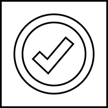 Moda biçimi izole edilmiş arkaplanda işaret simgesini işaretle