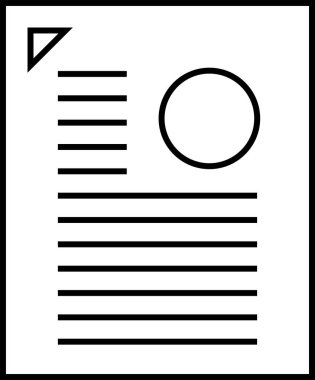 iş raporu, mali rapor simgesi, vektör illüstrasyonu