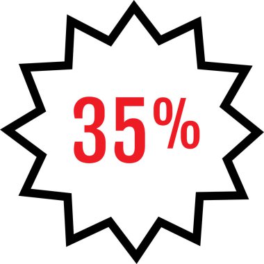 Beyaz arka planda indirim etiketi. vektör illüstrasyonu